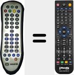 Comandament a distància substitut de PVR6280TFR