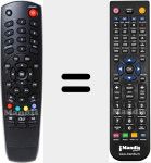 Comandament a distància substitut de S 1000 HD-IRCI
