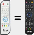 Comandament a dist&agrave;ncia substitut de TME001