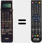 Comandament a dist&agrave;ncia substitut de VHR-D 4800 I