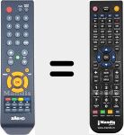Comandament a distància substitut de ZAS HD