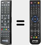 Comandament a dist&agrave;ncia substitut de Zebra