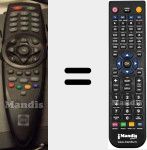 Comandament a dist&agrave;ncia substitut de WISI002