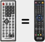 Comandament a distància substitut de DTH725DVB-T
