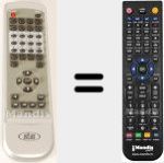 Comandament a distància substitut de DV-280