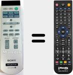 Comandament a dist&agrave;ncia substitut de RM-PJVW100 (147962012)