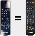 Comandament a distància substitut de 100 TS 004