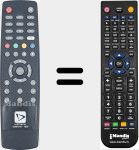 Comandament a distància substitut de 42501810-1820