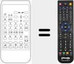 Comandament a dist&agrave;ncia substitut de 701308058