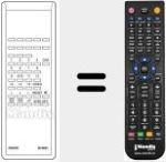 Comandament a dist&agrave;ncia substitut de 70357 E