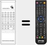 Comandament a dist&agrave;ncia substitut de CR-CUARZO-SINTESIS D
