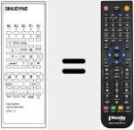 Comandament a dist&agrave;ncia substitut de DIGI SYSTEM 6700 PIP