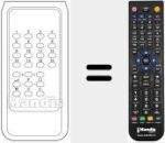 Comandament a dist&agrave;ncia substitut de INFRARED 16 BN