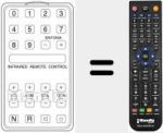 Comandament a distància substitut de INFRARED REMOTE CONT