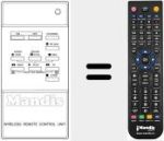 Comandament a dist&agrave;ncia substitut de INFRARED T110 VPR