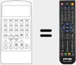 Comandament a dist&agrave;ncia substitut de MULTIMAT 832