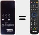 Comandament a distància substitut de MULTISAT MOD. 01