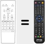 Comandament a dist&agrave;ncia substitut de RC 2143
