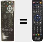 Comandament a dist&agrave;ncia substitut de RCT 443