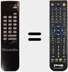 Comandament a dist&agrave;ncia substitut de SAT 48