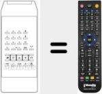Comandament a distància substitut de T 859