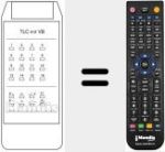 Comandament a distància substitut de TLC 412 VB