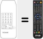 Comandament a dist&agrave;ncia substitut de TVC 1016 T