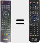 Comandament a distància substitut de RCH-0001 P