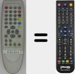 Comandament a dist&agrave;ncia substitut de RC1153522/00 (313923809291)