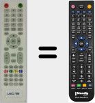 Comandament a dist&agrave;ncia substitut de Led002