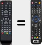 Comandament a distància substitut de RC53ATVDVD