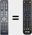 Comandament a dist&agrave;ncia substitut de RC1249 (30701028810AD)