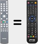 Comandament a dist&agrave;ncia substitut de SUNR001