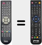 Comandament a dist&agrave;ncia substitut de REMCON1170