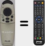 Comandament a dist&agrave;ncia substitut de U3-800R