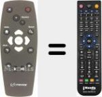 Comandament a dist&agrave;ncia substitut de CA21KDV-LF2018 (URC395000-00R00)