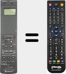 Comandament a dist&agrave;ncia substitut de VT-RM 823E