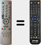 Comandament a dist&agrave;ncia substitut de RC2240 (20216219)