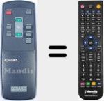 Comandament a dist&agrave;ncia substitut de ADA885