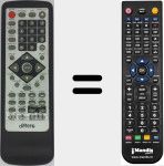 Comandament a dist&agrave;ncia substitut de DIF002