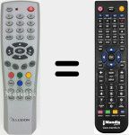 Comandament a dist&agrave;ncia substitut de ILU003