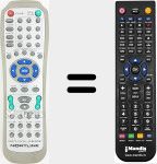 Comandament a dist&agrave;ncia substitut de RC-D010E