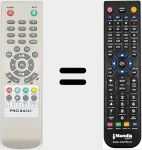 Comandament a distància substitut de REMCON1678