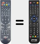 Comandament a dist&agrave;ncia substitut de REMCON1916