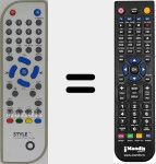 Comandament a dist&agrave;ncia substitut de Style001