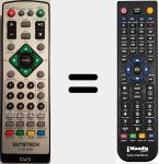 Comandament a dist&agrave;ncia substitut de DTB3500-2