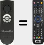 Comandament a dist&agrave;ncia substitut de IRO001