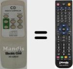 Comandament a dist&agrave;ncia substitut de KF-AV2000 (KX-226CD)