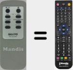 Comandament a dist&agrave;ncia substitut de RB-UB295M