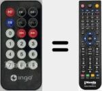 Comandament a dist&agrave;ncia substitut de REMCON1516